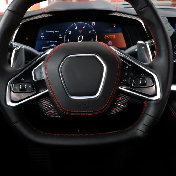 Car Steering Wheel Below Buttons for Chevrolet Corvette C8 2020-2021(Red) - Steering Wheel Accessories by PMC TechLife | Online Shopping South Africa | PMC TechLife | Buy Now Pay Later Mobicred