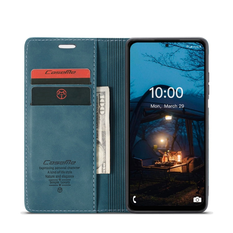 For Samsung Galaxy M53 5G CaseMe 013 Multifunctional Horizontal Flip Leather Phone Case(Blue) - Galaxy Phone Cases by CaseMe | Online Shopping South Africa | PMC Jewellery | Buy Now Pay Later Mobicred