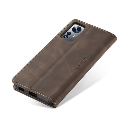 For Xiaomi 12 Lite CaseMe 013 Multifunctional Horizontal Flip Leather Phone Case(Coffee) - Xiaomi Cases by CaseMe | Online Shopping South Africa | PMC Jewellery | Buy Now Pay Later Mobicred