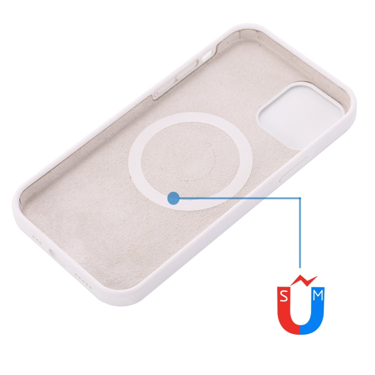 For iPhone 14 Pro Shockproof Silicone Magsafe Case(White) - iPhone 14 Pro Cases by PMC TechLife | Online Shopping South Africa | PMC TechLife | Buy Now Pay Later Mobicred