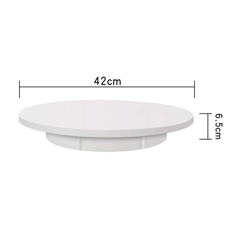 42cm Charging Rotating Display Stand Video Shooting Turntable, Load: 100kg, Power Plug:EU Plug(White) -  by PMC TechLife | Online Shopping South Africa | PMC TechLife | Buy Now Pay Later Mobicred