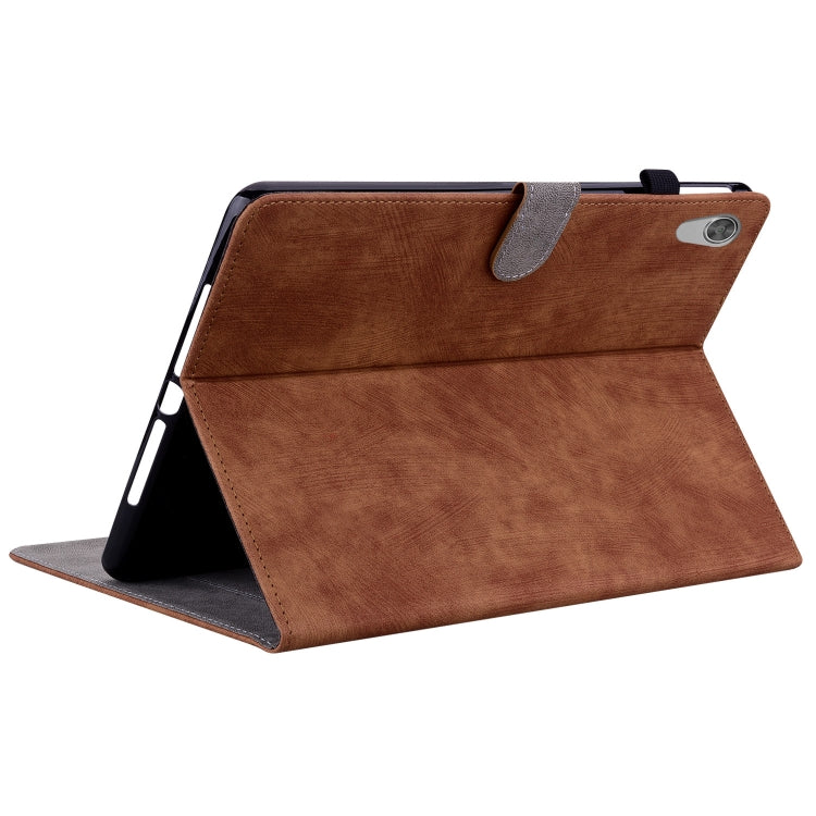 For Lenovo Tab M10 HD Gen 2 Tiger Pattern PU Tablet Case(Brown) - Lenovo by PMC TechLife | Online Shopping South Africa | PMC TechLife | Buy Now Pay Later Mobicred