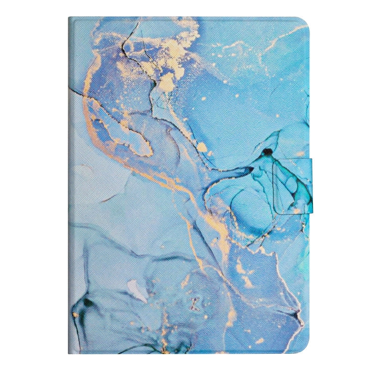 For Huawei MediaPad M5 Lite Marble Pattern Smart Leather Tablet Case(Blue) - Huawei by PMC TechLife | Online Shopping South Africa | PMC TechLife | Buy Now Pay Later Mobicred