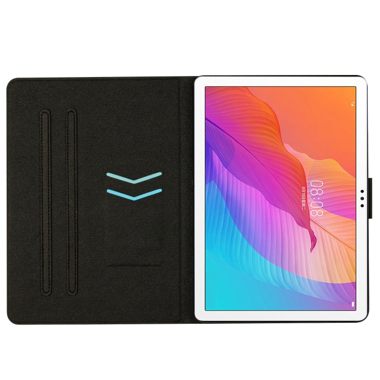 For Huawei MatePad T10s Marble Pattern Leather Tablet Case(Blue) - Huawei by PMC TechLife | Online Shopping South Africa | PMC TechLife | Buy Now Pay Later Mobicred