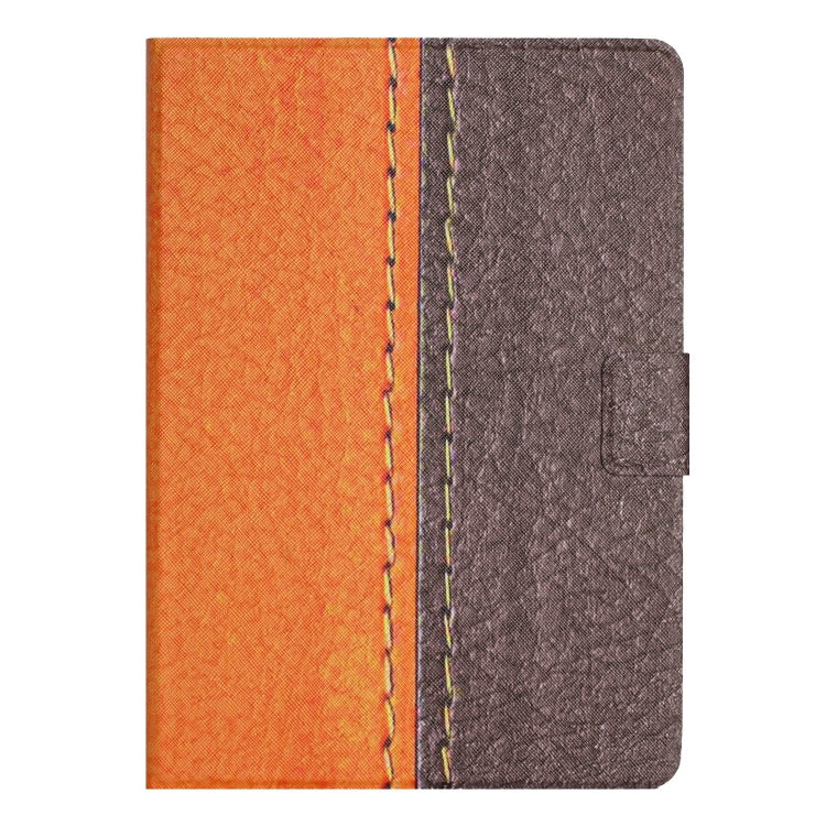 For Amazon Kindle Fire HD 8 2020 Stitching Solid Color Smart Leather Tablet Case(Orange) - Lenovo by PMC TechLife | Online Shopping South Africa | PMC TechLife | Buy Now Pay Later Mobicred
