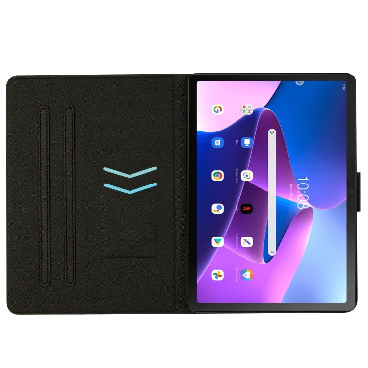 For Lenovo Tab M10 Plus Stitching Solid Color Smart Leather Tablet Case(Grey) - Lenovo by PMC TechLife | Online Shopping South Africa | PMC TechLife | Buy Now Pay Later Mobicred