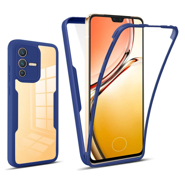 For vivo V23 5G 360 Degrees Full Coverage Phone Case(Blue) - vivo Cases by PMC TechLife | Online Shopping South Africa | PMC TechLife