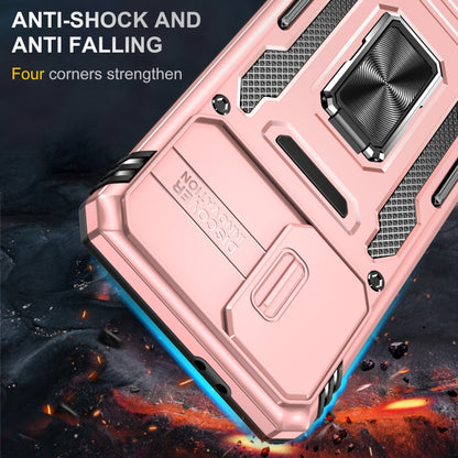 For Samsung Galaxy S21 5G Armor PC + TPU Camera Shield Phone Case(Rose Gold) - Galaxy S21 5G Cases by PMC Jewellery | Online Shopping South Africa | PMC Jewellery