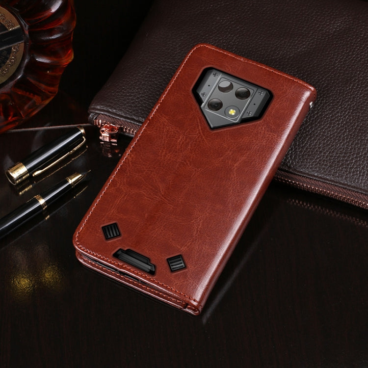 For Blackview BV9800 Pro idewei Crazy Horse Texture Horizontal Flip Leather Case with Holder & Card Slots & Wallet(Brown) - More Brand by idewei | Online Shopping South Africa | PMC TechLife | Buy Now Pay Later Mobicred