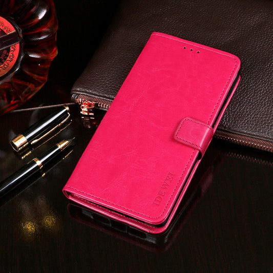 For LG V60 ThinQ idewei Crazy Horse Texture Horizontal Flip Leather Case with Holder & Card Slots & Wallet(Rose Red) - LG by idewei | Online Shopping South Africa | PMC Jewellery | Buy Now Pay Later Mobicred