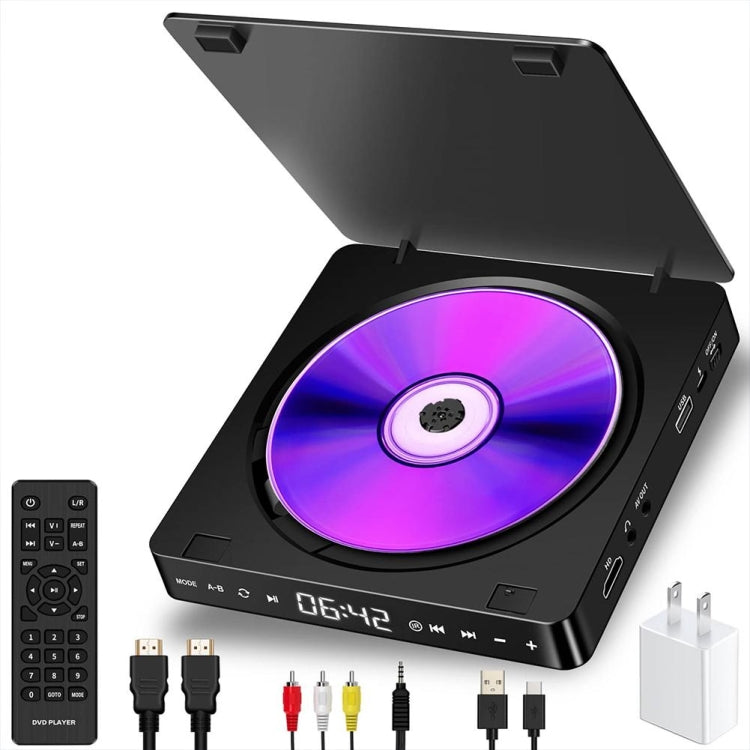 Kecag KC-708 2A Home Plug-in Mini HD DVD Player(Black) - DVD & LCD Player by Kecag | Online Shopping South Africa | PMC Jewellery | Buy Now Pay Later Mobicred