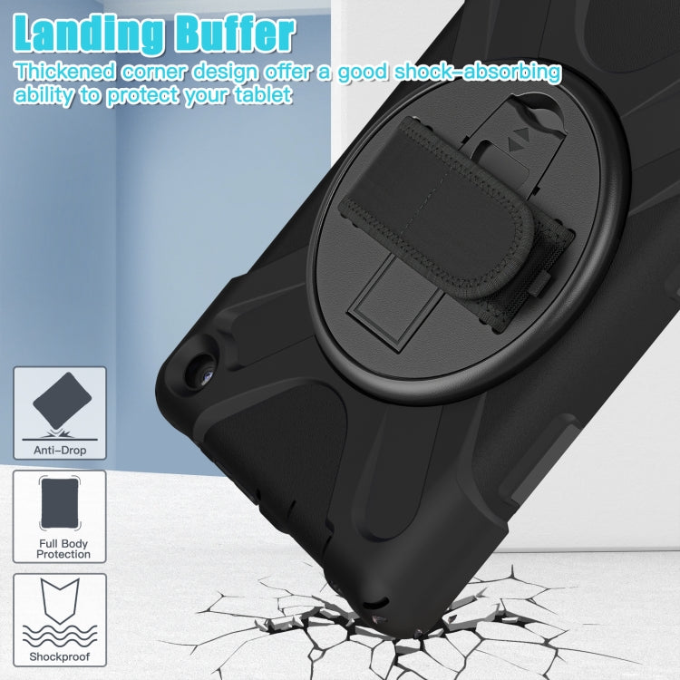 For Amazon Kindle Fire 7 2022 Hard PC Soft Silicone Full Body Tablet Case(Black) - free shipping - PMC TechLife - Order now!
