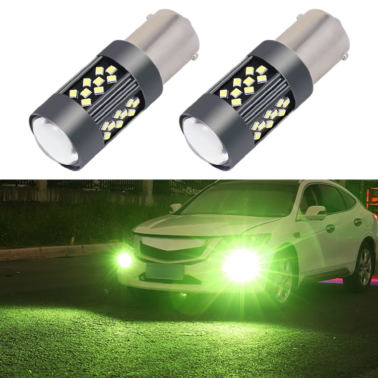 1 Pair 1156 12V 7W Continuous Car LED Fog Light(Lime Light) - Fog / Driving Lights by PMC TechLife | Online Shopping South Africa | PMC TechLife | Buy Now Pay Later Mobicred