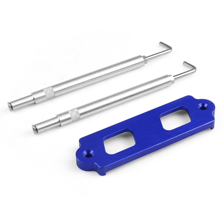 Car Aluminum Alloy Battery Fixing Bracket for Honda Civic 1988-2000(Blue) - Engine Fittings by PMC TechLife | Online Shopping South Africa | PMC TechLife | Buy Now Pay Later Mobicred