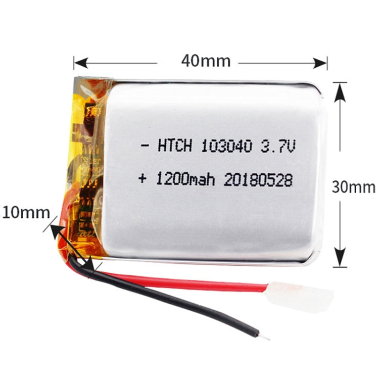 2pcs 103040 1200mAh Li-Polymer Battery Replacement - Others by PMC Jewellery | Online Shopping South Africa | PMC Jewellery | Buy Now Pay Later Mobicred
