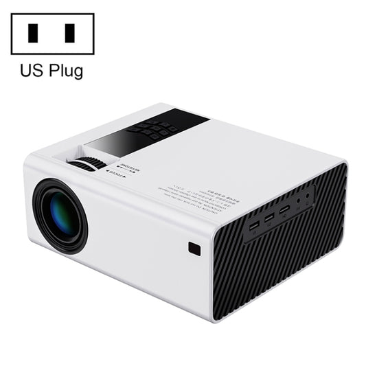 Y6 190ANSI 1024x600P LED Projector Support Screen Mirroring, US Plug(White) - LED Projector by PMC Jewellery | Online Shopping South Africa | PMC Jewellery | Buy Now Pay Later Mobicred