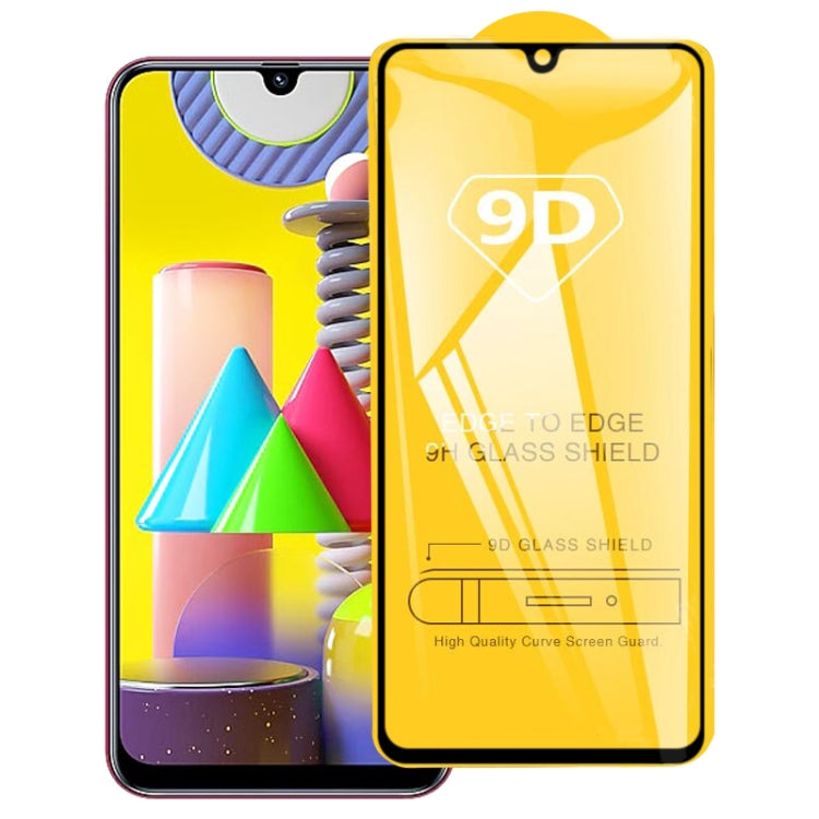 For Galaxy M31 9D Full Glue Full Screen Tempered Glass Film - Galaxy Tempered Glass by PMC Jewellery | Online Shopping South Africa | PMC Jewellery