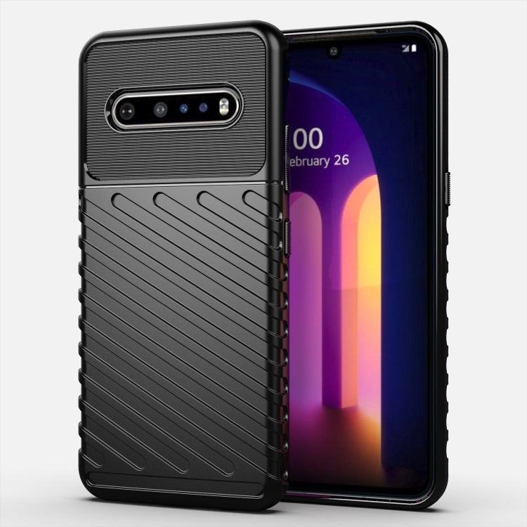 For LG V60 ThinQ Thunderbolt Shockproof TPU Soft Case(Black) - LG by PMC Jewellery | Online Shopping South Africa | PMC Jewellery