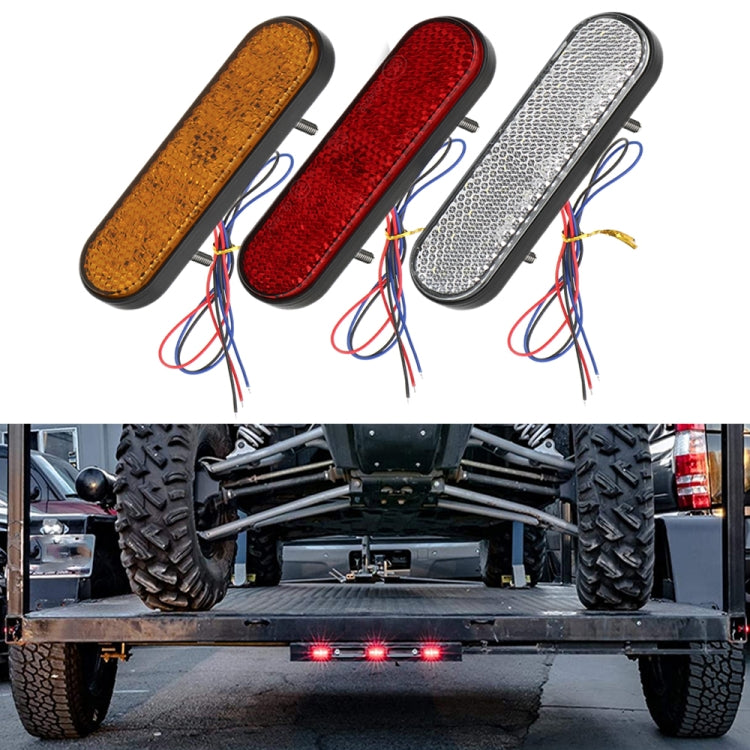 2 PCS 24LED Reflector Brake Light Turn Signal Light(Red Shell Red Light) - Turn Signal by PMC TechLife | Online Shopping South Africa | PMC TechLife | Buy Now Pay Later Mobicred