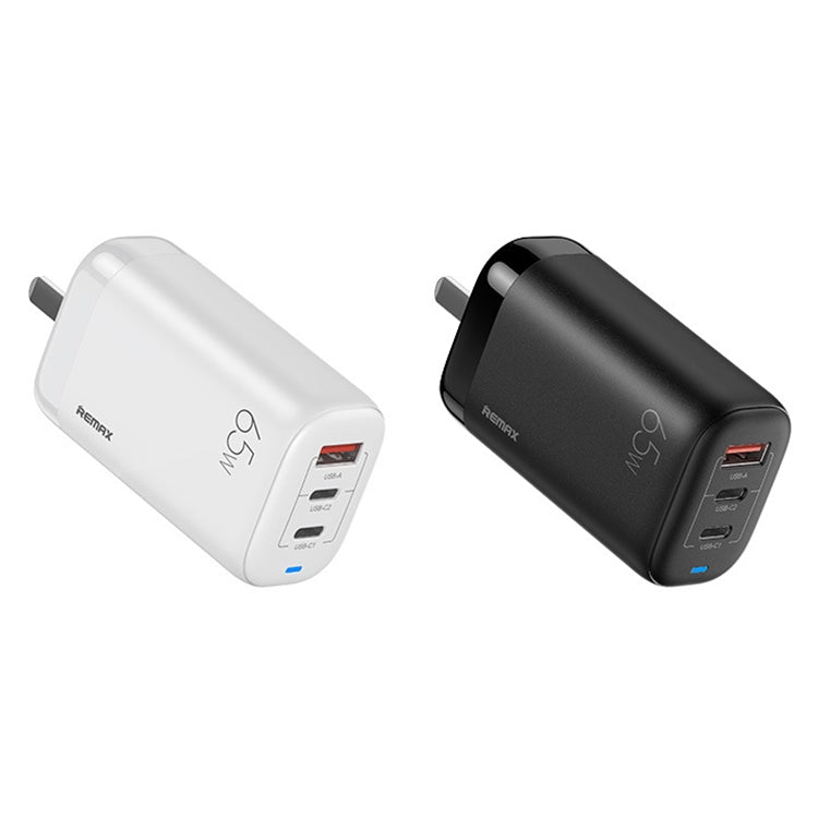 REMAX RP-U55 Territory Series 65W USB+Dual USB-C / Type-C Interface Fast Charger, Specification:CN Plug(Black) - USB Charger by REMAX | Online Shopping South Africa | PMC Jewellery | Buy Now Pay Later Mobicred