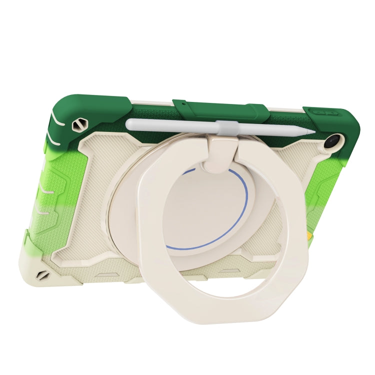 For Lenovo Tab M10 Plus 3rd Gen Armor Contrast Color Silicone + PC Tablet Case(Colorful Green) - Lenovo by PMC TechLife | Online Shopping South Africa | PMC TechLife | Buy Now Pay Later Mobicred