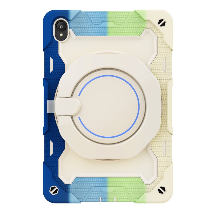 For Lenovo Tad P11 Armor Contrast Color Silicone + PC Tablet Case(Colorful Blue) - Lenovo by PMC TechLife | Online Shopping South Africa | PMC TechLife | Buy Now Pay Later Mobicred