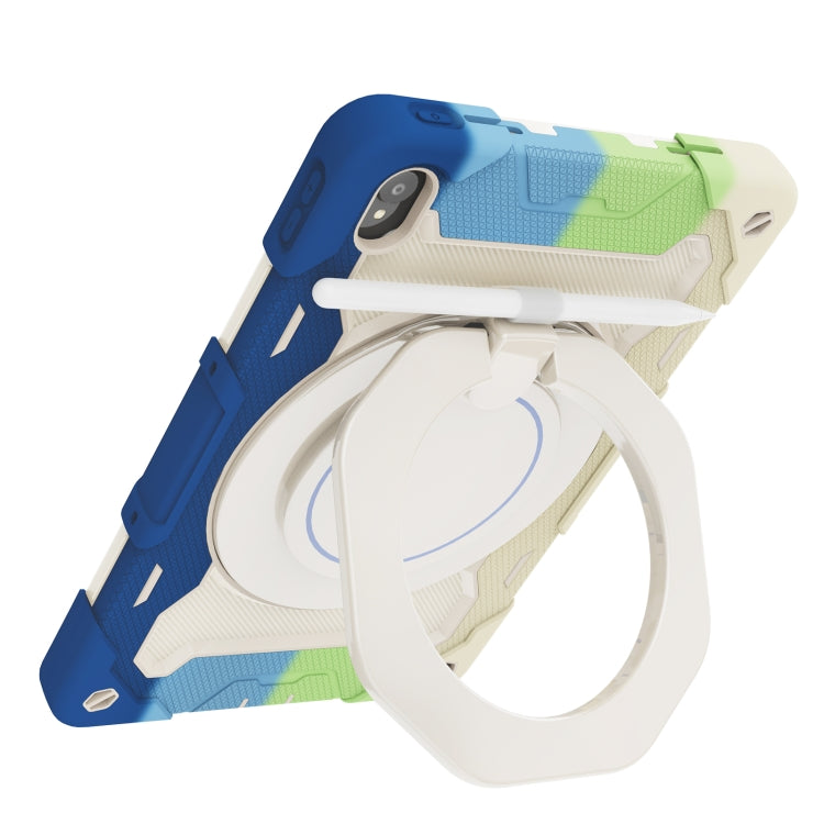 For Lenovo Tad P11 Armor Contrast Color Silicone + PC Tablet Case(Colorful Blue) - Lenovo by PMC TechLife | Online Shopping South Africa | PMC TechLife | Buy Now Pay Later Mobicred