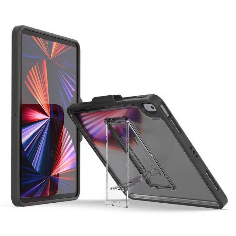 Mutural Transparent Holder Tablet Case For iPad 10.2 2021 / 2020 / 2019 / 10.5(Black) - free shipping - PMc TechLife - Order now!