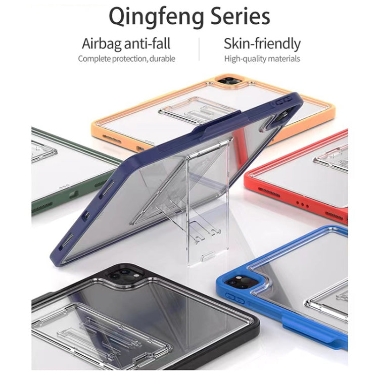 Mutural Transparent Holder Tablet Case For iPad Air 2022/ 2020 10.9(Orange) - free shipping - PMc TechLife - Order now!
