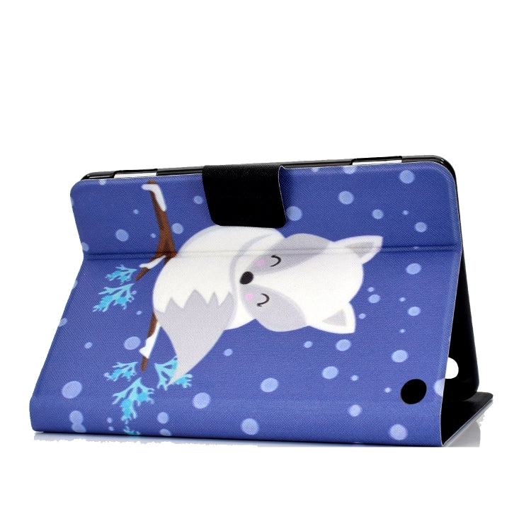 For Amazon Kindle Fire 7 2022 Electric Horizontal Flat Painted Leather Tablet Case(Arctic Fox) - free shipping - PMC TechLife - Order now!