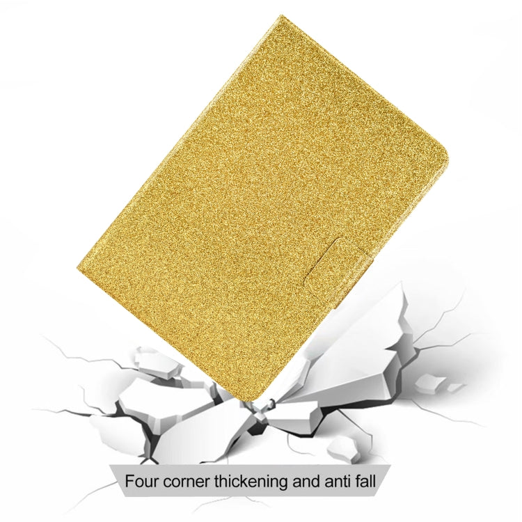 For Amazon Kindle Fire 7 2022 Varnish Glitter Powder Smart Leather Tablet Case(Yellow) - Amazon by PMC TechLife | Online Shopping South Africa | PMC TechLife | Buy Now Pay Later Mobicred
