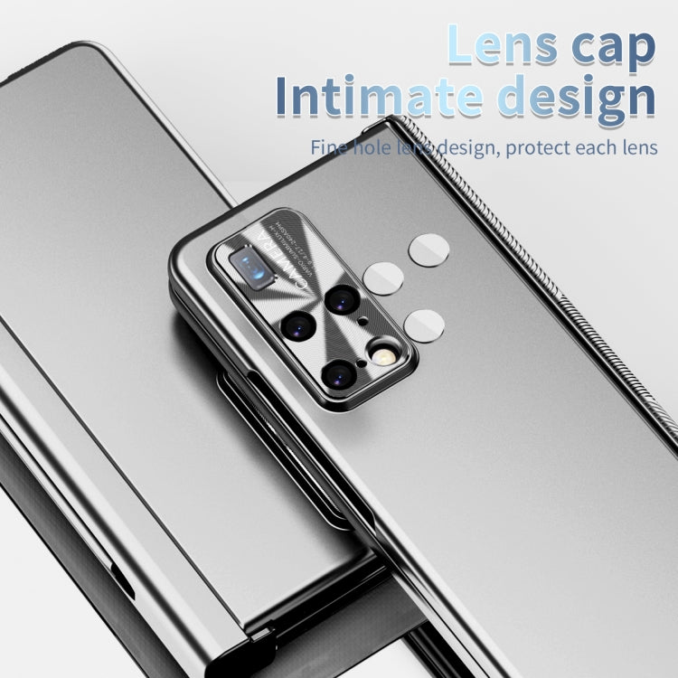 For Huawei Mate X2 Electroplating Hinged Folding Phone Case with S Pen Fold Edtion(Silver) - Huawei Cases by PMC TechLife | Online Shopping South Africa | PMC TechLife | Buy Now Pay Later Mobicred