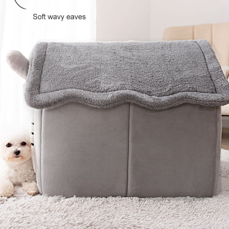 House Type Universal Removable and Washable Pet Dog Cat Bed Pet Supplies, Size:M(Grey Igloo) - Beds by PMC TechLife | Online Shopping South Africa | PMC TechLife | Buy Now Pay Later Mobicred