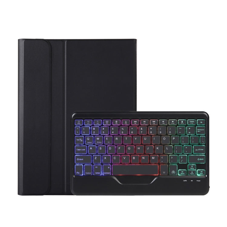 OP11-BS Lambskin Texture Ultra-thin Bluetooth Keyboard Leather Case with Backlight For OPPO Pad 11 inch(Black) - free shipping - PMC TechLife - Order now!