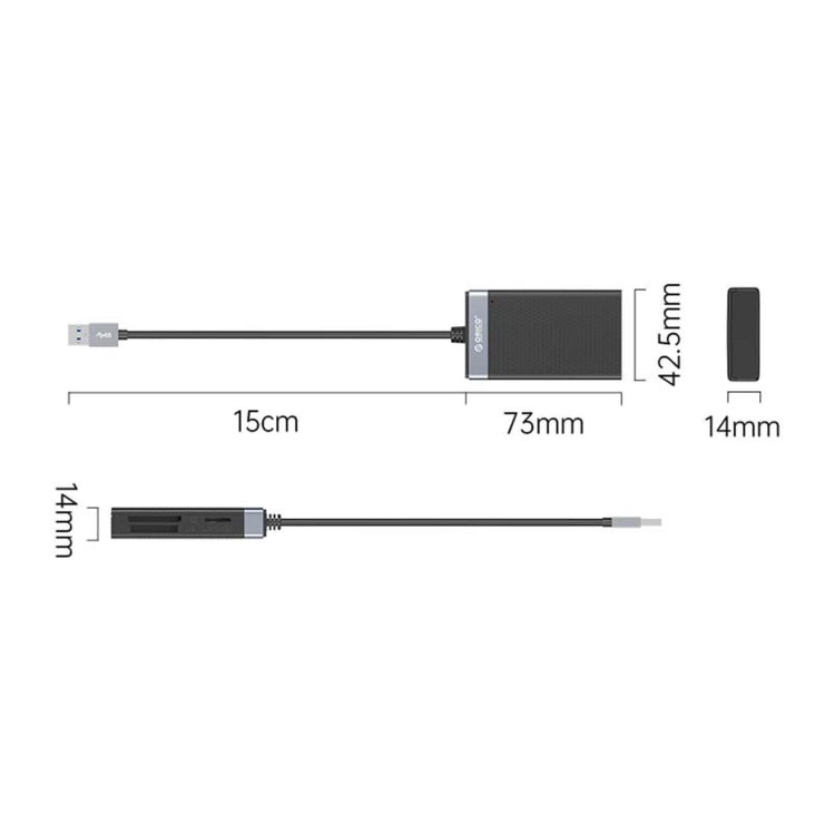 ORICO CL4T-A3 4-in-1 Simultaneously USB 3.0 Multifunction Card Reader(Black) - free shipping - PMC Jewellery - Order now!