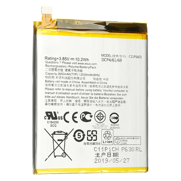 C11P1601 2650mAh For ASUS Zenfone 3 Li-Polymer Battery Replacement - Others by PMC Jewellery | Online Shopping South Africa | PMC Jewellery | Buy Now Pay Later Mobicred