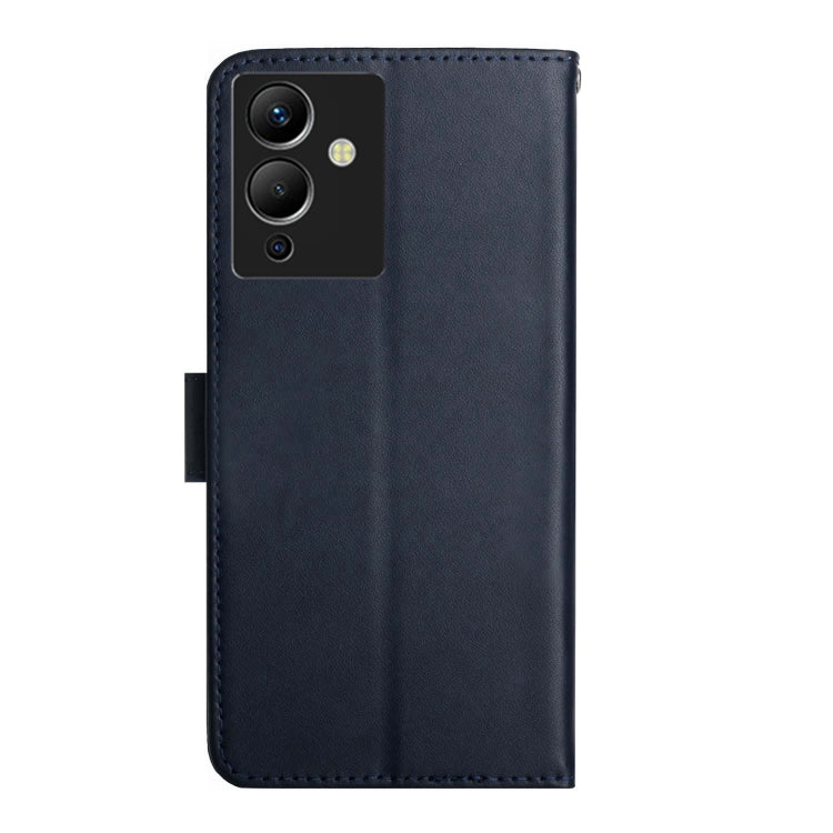 For Infinix Note 12 G96 Genuine Leather Fingerprint-proof Horizontal Flip Phone Case(Blue) - Infinix Cases by PMC TechLife | Online Shopping South Africa | PMC TechLife | Buy Now Pay Later Mobicred