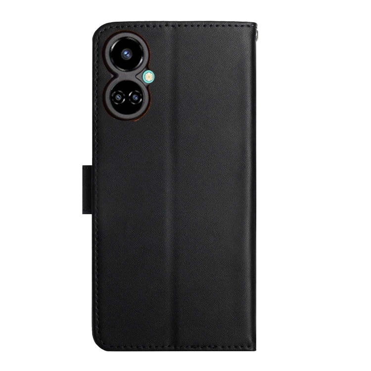 For Tecno Camon 19 Pro 4G Genuine Leather Fingerprint-proof Horizontal Flip Phone Case(Black) - Tecno Cases by PMC TechLife | Online Shopping South Africa | PMC TechLife | Buy Now Pay Later Mobicred