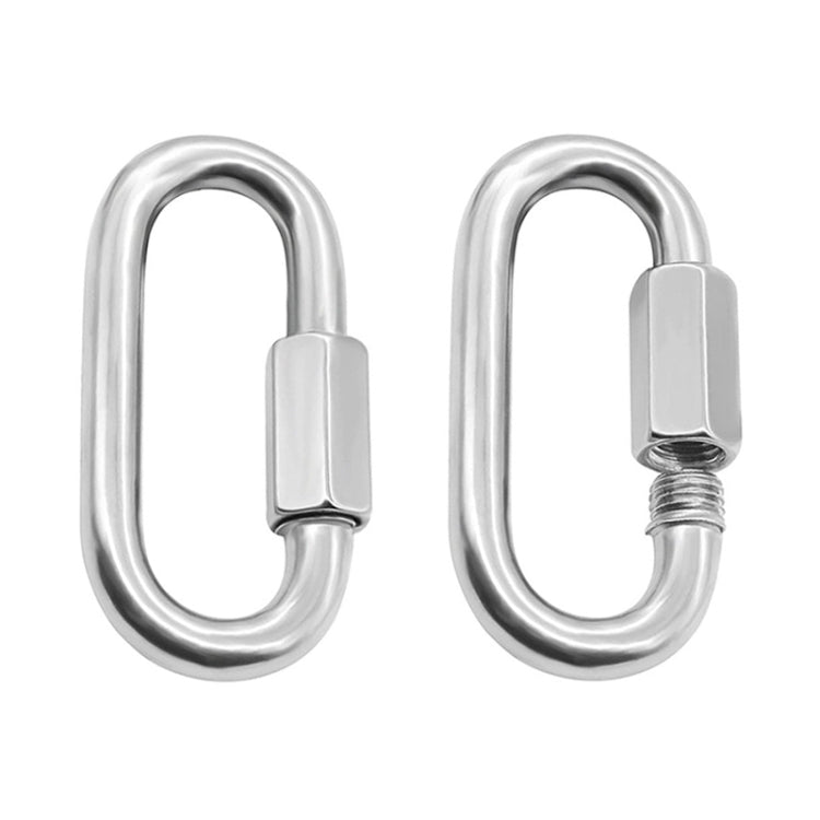 2 PCS 8mm 304 Stainless Steel Quick Connect Ring Runway Buckle - Hooks by PMC TechLife | Online Shopping South Africa | PMC TechLife | Buy Now Pay Later Mobicred