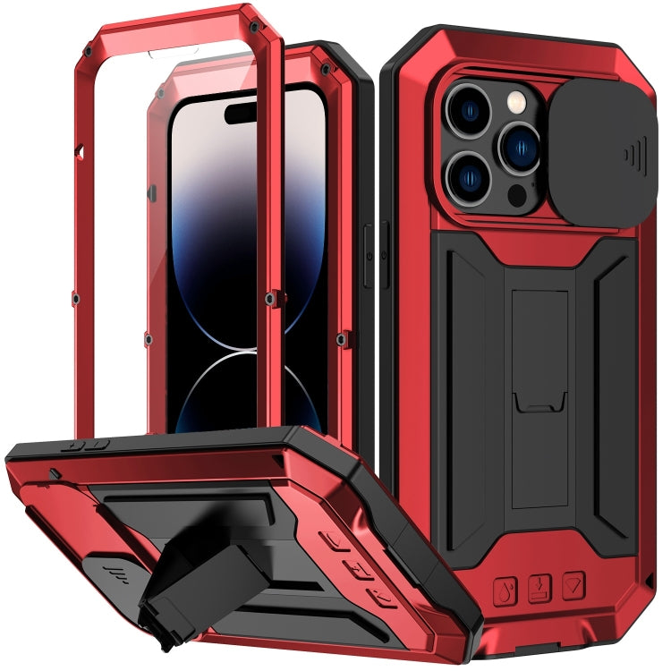 For iPhone 14 Pro R-JUST Shockproof Life Waterproof Dust-proof Case(Red) - iPhone 14 Pro Cases by R-JUST | Online Shopping South Africa | PMC TechLife | Buy Now Pay Later Mobicred