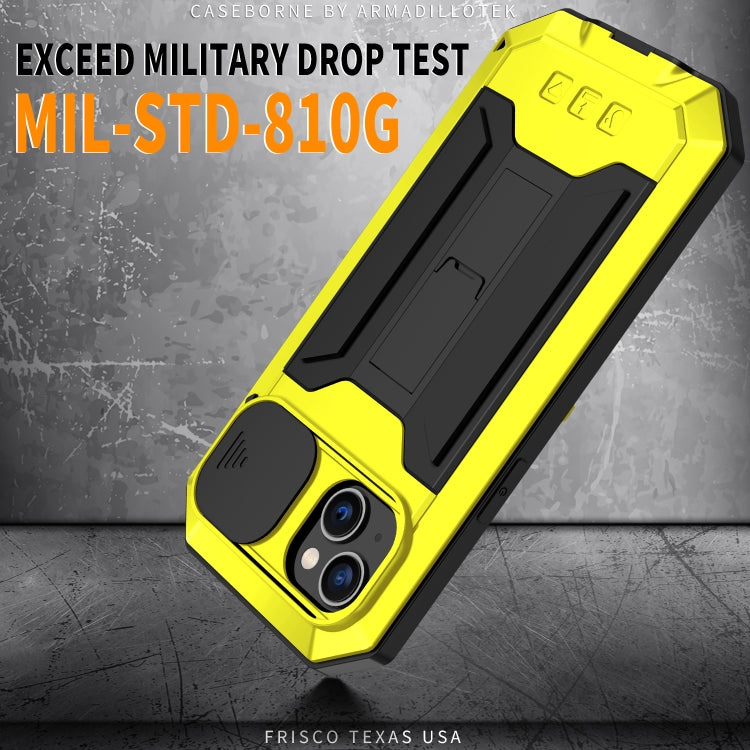 For iPhone 14 Plus R-JUST Shockproof Life Waterproof Dust-proof Case (Yellow) - iPhone 14 Plus Cases by R-JUST | Online Shopping South Africa | PMC TechLife | Buy Now Pay Later Mobicred