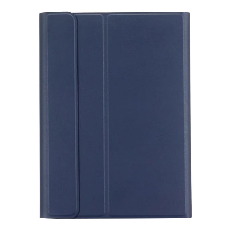Round Cap Bluetooth Keyboard Leather Case with Pen Slot, without Touchpad For Samsung Galaxy Tab S7(Dark Blue+White Keyboard) - Samsung Keyboard by PMC TechLife | Online Shopping South Africa | PMC TechLife