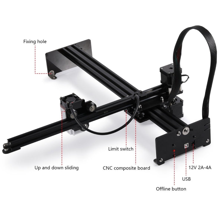 NEJE MASTER 3 Plus Laser Engraver with N40630 Laser Module(US Plug) - free shipping - PMC Jewellery - Order now!