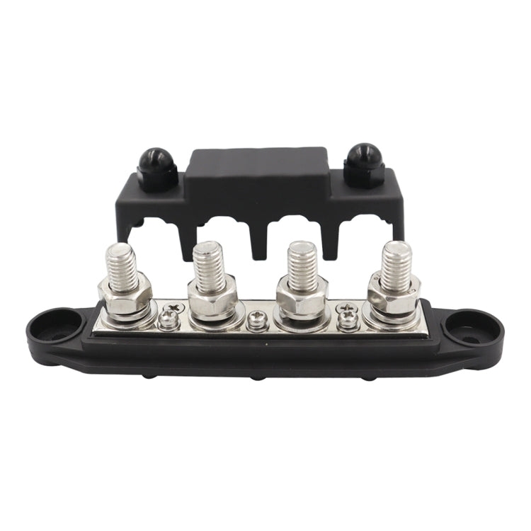 Black M10 Stud RV Ship High Current Power Distribution Terminal Block with Cover - free shipping - PMC TechLife - Order now!