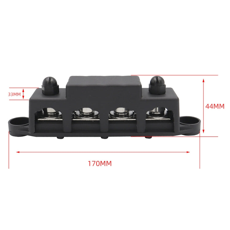 Black M10 Stud RV Ship High Current Power Distribution Terminal Block with Accessories - Fuse by PMC Jewellery | Online Shopping South Africa | PMC Jewellery | Buy Now Pay Later Mobicred