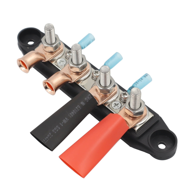 Black M10 Stud RV Ship High Current Power Distribution Terminal Block with Accessories - Fuse by PMC TechLife | Online Shopping South Africa | PMC TechLife | Buy Now Pay Later Mobicred