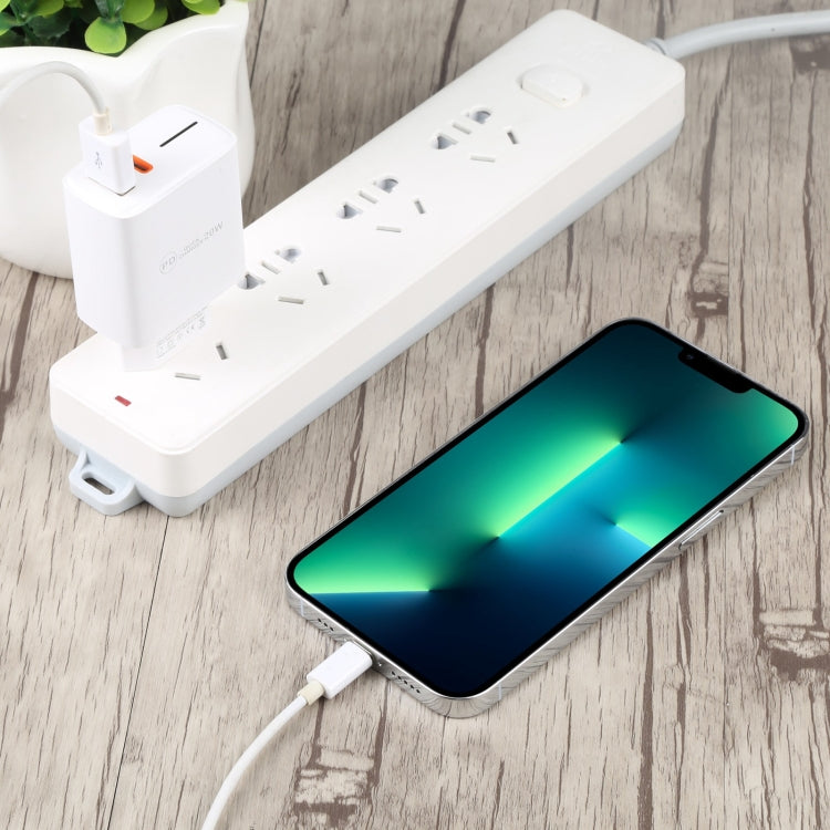 LZ-1130 PD 20W Type-C+QC 3.0 USB Fast Charger, Plug Type:EU Plug(White) - free shipping - PMC Jewellery - Order now!
