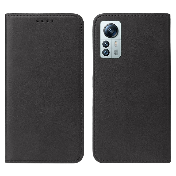 For Xiaomi 12S Pro Magnetic Closure Leather Phone Case(Black) - Xiaomi Cases by PMC TechLife | Online Shopping South Africa | PMC TechLife