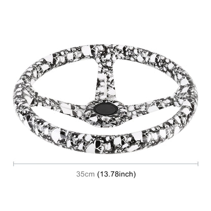 35cm Car Racing Graffiti ABS Steering Wheel(Style 4) - Steering Wheel Accessories by PMC Jewellery | Online Shopping South Africa | PMC Jewellery | Buy Now Pay Later Mobicred