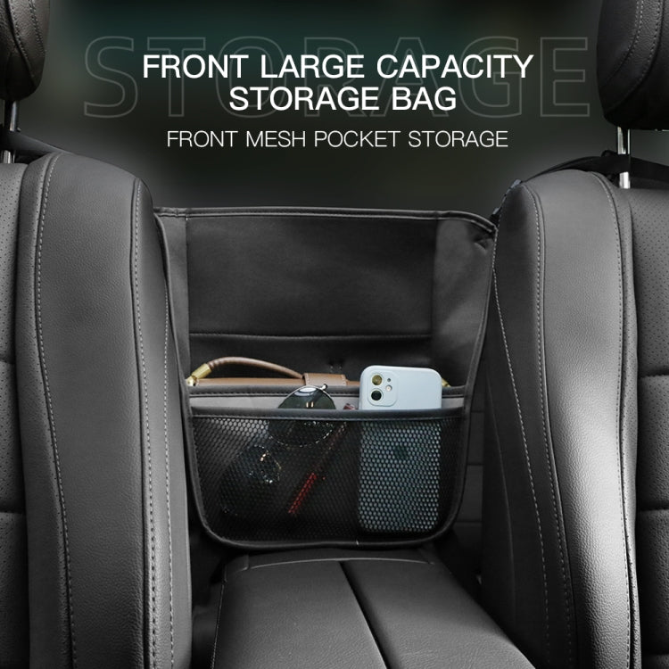 Car Center Console Hanging Bag Sheepskin Leather Storage Bag(Black) - Seat Accessories by PMC Jewellery | Online Shopping South Africa | PMC Jewellery | Buy Now Pay Later Mobicred